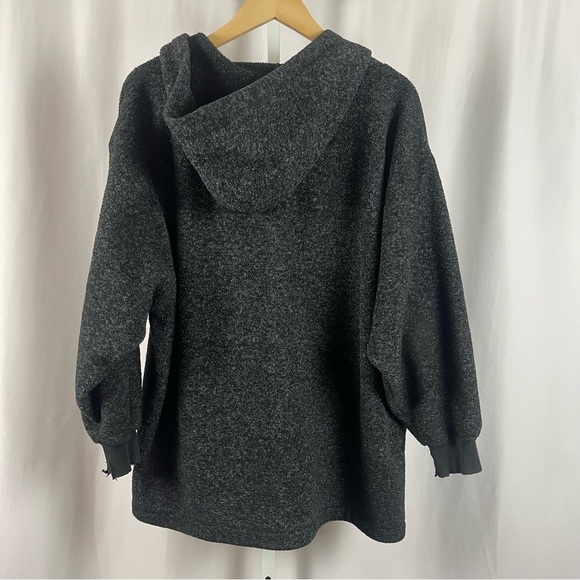Hanna Andersson Small Medium Hooded Pullover Fleeve Half Zip Boxy Fall Winter - Picture 2 of 7